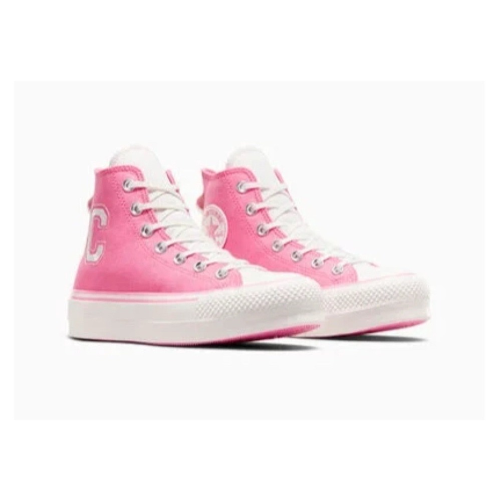 CONVERSE Women's Chuck Taylor All Star Lift Platform Retro Sneaker‎ Pink Sz 8.5 - Picture 3 of 7